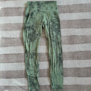 Lululemon Green Tie-Dye Leggings